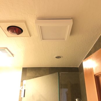 PSL Electric - Bath fan and light change out and Canlite's installed properly. No damage cleanup was acceptable - Electricians Near Me PSL Electric - Bath fan and light change out and Canlite's installed properly. No damage cleanup was acceptable - Electricians Near Me
