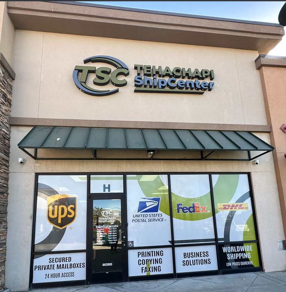 TEHACHAPI SHIP CENTER Updated September 2024 840 Tucker Rd