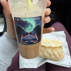 Shorty's Coffee - Iced vanilla latte and breakfast burritos
