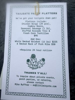 Menu photo 1 Little Coyote Chattanooga, TN Menu photo 1 Little Coyote Chattanooga, TN