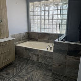 Stunning spa area in primary bathroom Stunning spa area in primary bathroom