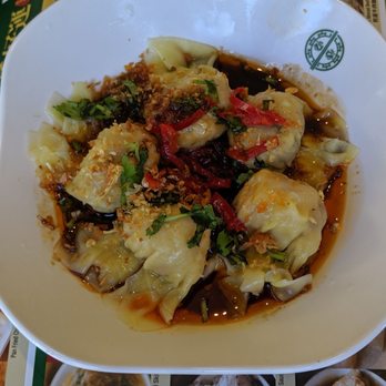 Tim Ho Wan - Pork Dumplings in Spicy Sauce (Wontons). - Dim Sum Near Me - Honolulu, Hawaii Tim Ho Wan - Pork Dumplings in Spicy Sauce (Wontons). - Dim Sum Near Me - Honolulu, Hawaii
