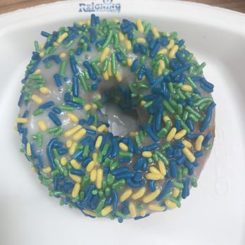 Reigning Doughnuts - Vanilla with sprinkles - Donuts Near Me - Charlotte, North Carolina Reigning Doughnuts - Vanilla with sprinkles - Donuts Near Me - Charlotte, North Carolina