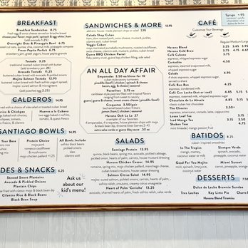 Colada Shop - Menu sign board posted inside at ordering counter (Oct 2022) - zoom in for details and prices - Cocktail Bars Near Me - Fairfax, Virginia