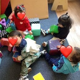 Playing with blocks Playing with blocks