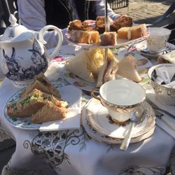 The Snug Coffee House - Afternoon tea in the courtyard