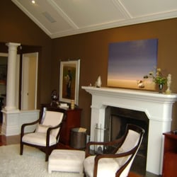 Golden Brush Painting - Living room in Bernardsville nj