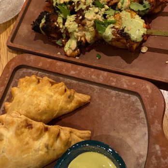 Cabra - Goat Empanadas, Chicken Thigh Anticucho - Peruvian Near Me - Chicago, Illinois Cabra - Goat Empanadas, Chicken Thigh Anticucho - Peruvian Near Me - Chicago, Illinois