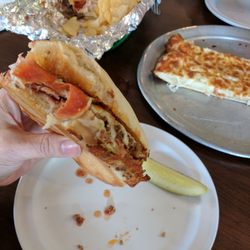 Jukebox Pizza - Rock n Roll sub and cheesy bread sticks.