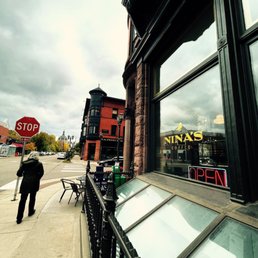 Exterior outside entrance of Nina's Coffee Café - On Cathedral Hill - Saint Paul, Minnesota Exterior outside entrance of Nina's Coffee Café - On Cathedral Hill - Saint Paul, Minnesota