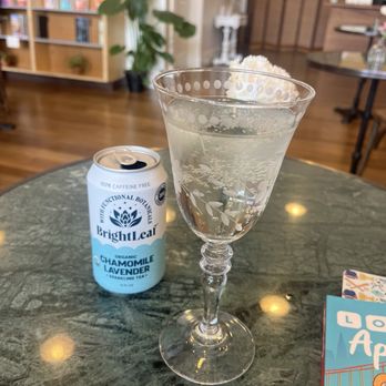 The Love Potion Library - Sparkling tea and book - Bookstores Near Me - San Francisco, California