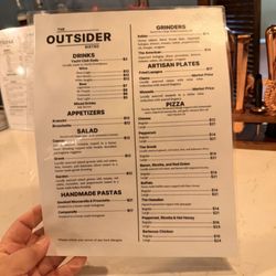 The Outsider - Menu