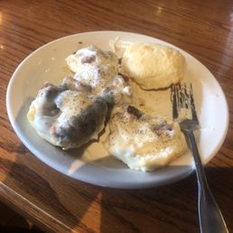 Sausage with biscuits and gravy Sausage with biscuits and gravy