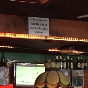 East End Grill - 18% gratuity sign - American Near Me - Memphis, Tennessee