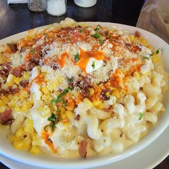 Joe Mamas - Elote Mac n Cheese - Special (I had bacon added) - Bars Near Me - Colgate, Wisconsin Joe Mamas - Elote Mac n Cheese - Special (I had bacon added) - Bars Near Me - Colgate, Wisconsin
