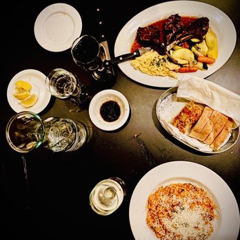 Acqua e Farina - Lamb chops  specials and pasta , house red wine - Italian Near Me - Hayward, California
