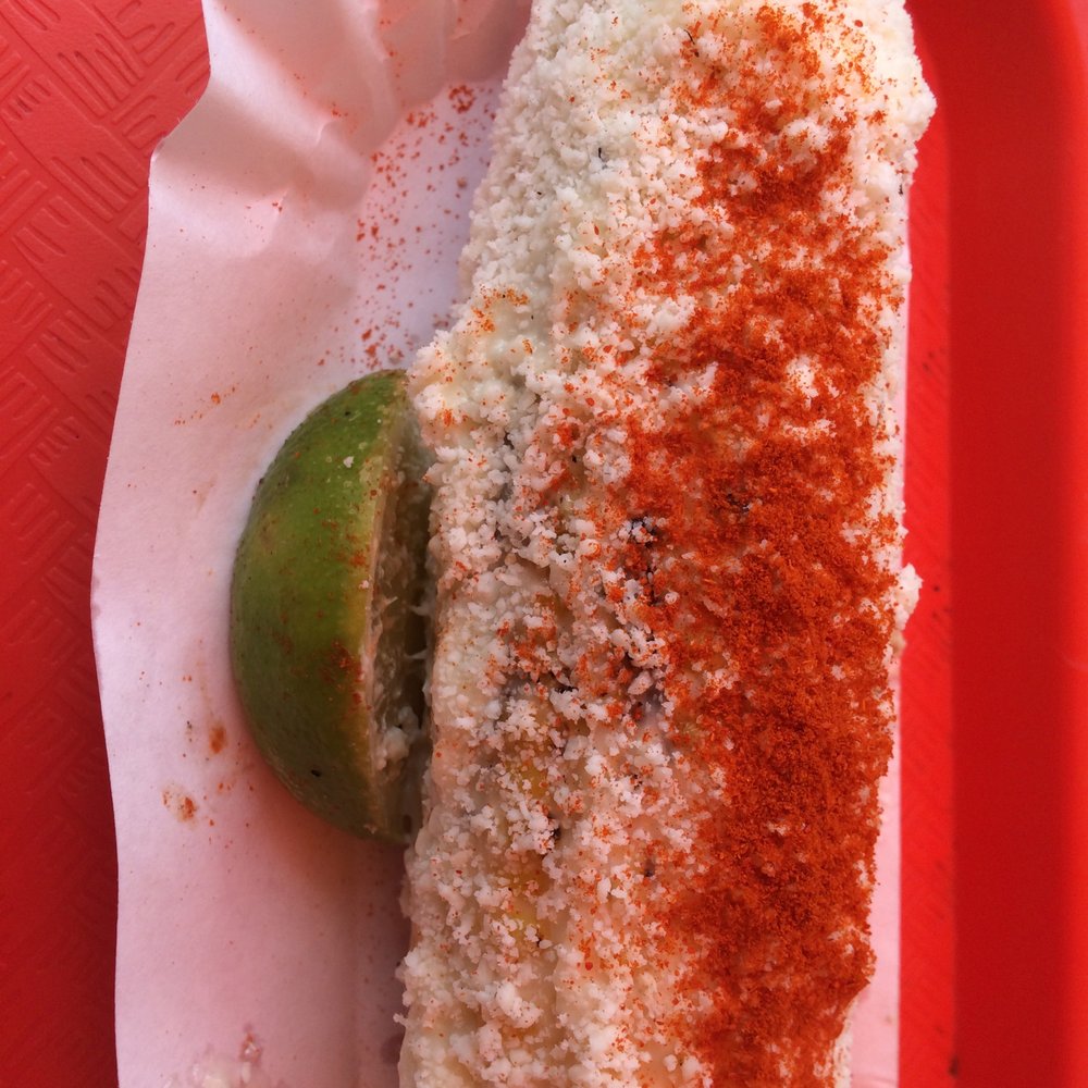 Habana Outpost - Brooklyn - Grilled Corn - Mexican Style with Cojita Cheese, Chilli Poweder, and Lime - Cuban Near Me - Brooklyn, New York Habana Outpost - Brooklyn - Grilled Corn - Mexican Style with Cojita Cheese, Chilli Poweder, and Lime - Cuban Near Me - Brooklyn, New York