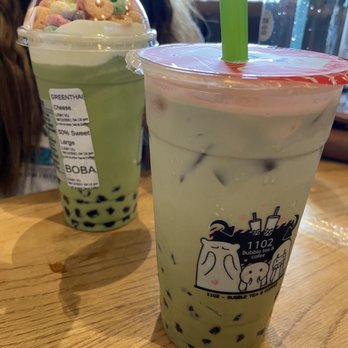 1102 Bubble Tea & Bites - Matcha tea and Wonderland Milk Tea - Desserts Near Me - Arlington, Texas