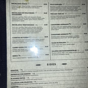 Fonda Tribeca - Menu a/o Jan 2024 - Mexican Near Me - New York, New York