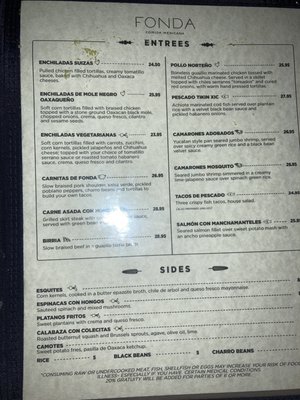 Menu photo 5 Fonda Tribeca New York, NY