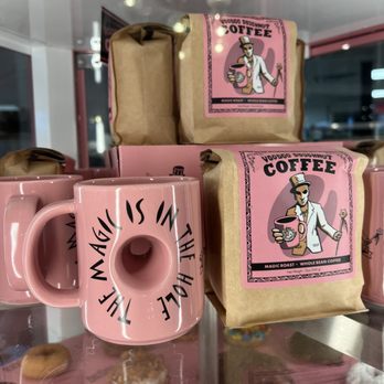 Voodoo Doughnut - Fun coffee mugs and fresh coffee - Donuts Near Me - Austin, Texas