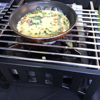 Union Cafe - Personal omelet being made - Gay Bars Near Me - Columbus, Ohio