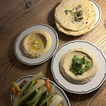 Alisa - Hummus and eggplant dip - Greek Near Me - Venice, California Alisa - Hummus and eggplant dip - Greek Near Me - Venice, California