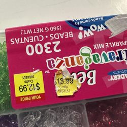 Hobby Lobby - Beads were "on sale"for $13.99, the original price was $12.99.