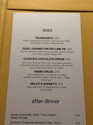 Menu photo 1 Torno Subito Miami, FL