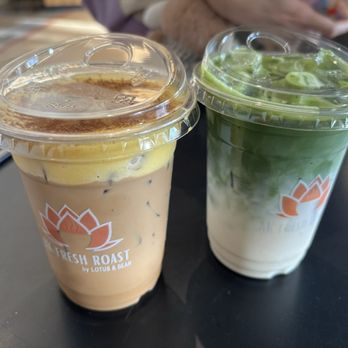 Lotus & Bean - BANANA MATCHA and Egg coffee - Coffee & Tea Near Me - San Gabriel, California