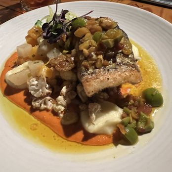 Cherry Street Cellar - Striped bass - Desserts Near Me - Columbia, Missouri