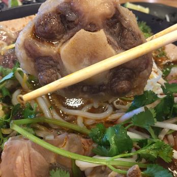 Pho 99 - Lone piece of impressive oxtail. The rest were tiny. - Vietnamese Near Me - Fremont, California Pho 99 - Lone piece of impressive oxtail. The rest were tiny. - Vietnamese Near Me - Fremont, California