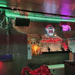 Pilcrow Cocktail Cellar - Creepmas at Pilcrow bar seating view
