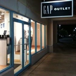 Gap Factory - Front of the outlet at night.