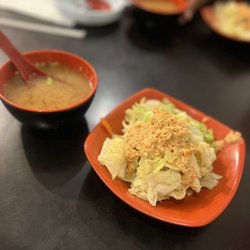 Midori Japanese Korean Restaurant - Salad and Miso Soup