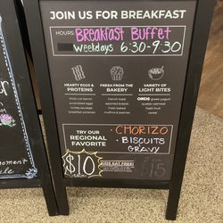 Purple Sage - Breakfast buffet menu