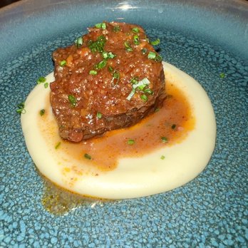 Matu - Fourth course- braised beef cheek - Steakhouses Near Me - Beverly Hills, California