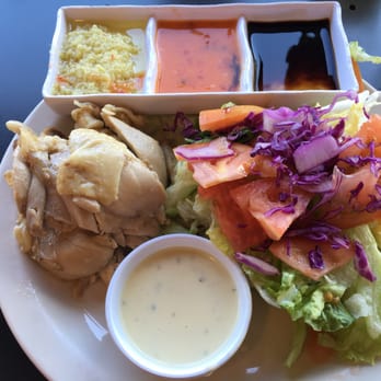 Savoy Kitchen - Hainan chicken with salad! - Asian Fusion Near Me - Alhambra, California