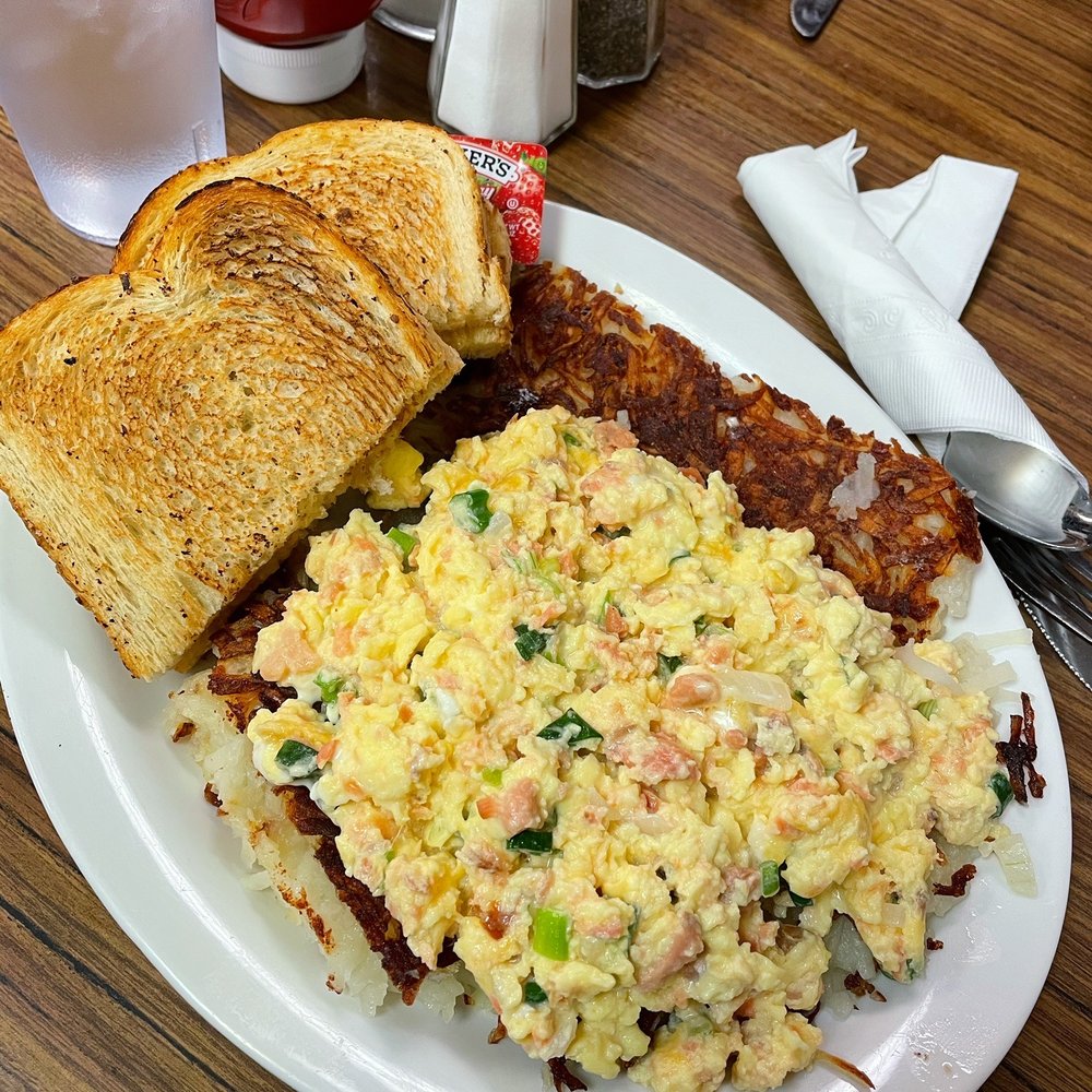 Voula's Offshore Cafe - Smokey The Salmon - Breakfast & Brunch Near Me - Seattle, Washington Voula's Offshore Cafe - Smokey The Salmon - Breakfast & Brunch Near Me - Seattle, Washington