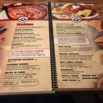 Harvey Hinklemeyers - Menu - Pizza Near Me - Peru, Indiana