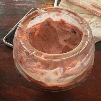 Atomic Cow - Strawberry Oreo shake - Ice Cream & Frozen Yogurt Near Me - Idyllwild, California Atomic Cow - Strawberry Oreo shake - Ice Cream & Frozen Yogurt Near Me - Idyllwild, California