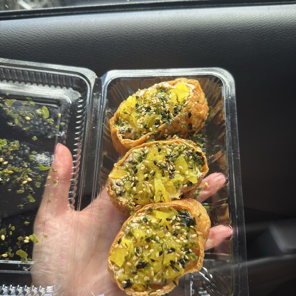 Got'z Grindz - Tuna Takuan Furikake Inari - Japanese Near Me - Kaneohe, Hawaii Got'z Grindz - Tuna Takuan Furikake Inari - Japanese Near Me - Kaneohe, Hawaii