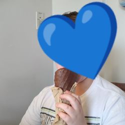 Great Lakes Ice Cream - My nephew eating a waffle cone with cherry chip ice cream