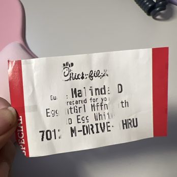Chick-fil-A - Clearly says no egg white. Im allergic by the way. - Fast Food Near Me - San Jose, California