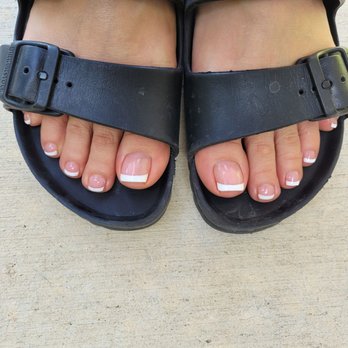 Natural Nails - French Pedicure - Nail Salons Near Me - Galt, California Natural Nails - French Pedicure - Nail Salons Near Me - Galt, California