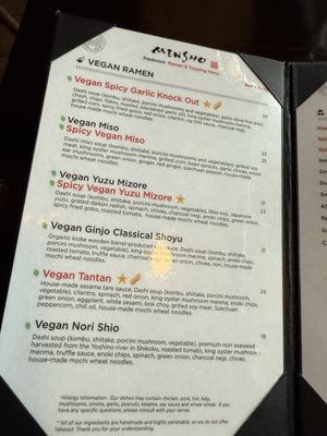 Menu photo 7 Mensho Oakland, CA