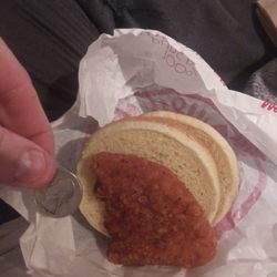 Wendy's - Quarter for scale.