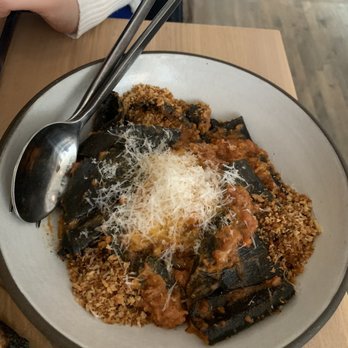 Sanjusan - Squid Ink Pappardelle (4/5) - Pizza Near Me - Minneapolis, Minnesota Sanjusan - Squid Ink Pappardelle (4/5) - Pizza Near Me - Minneapolis, Minnesota