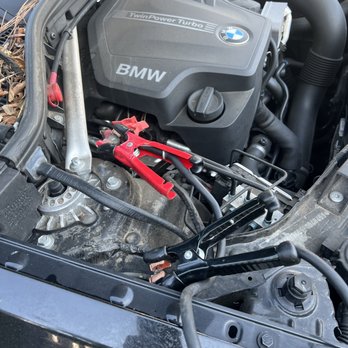 911Jumpstart - Bmw battery jumpstart points under hood. Battery is under seat. - Auto Repair Near Me