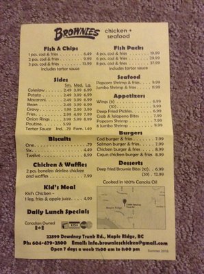Menu photo 8 Brownies Chicken and Seafood Maple Ridge, BC